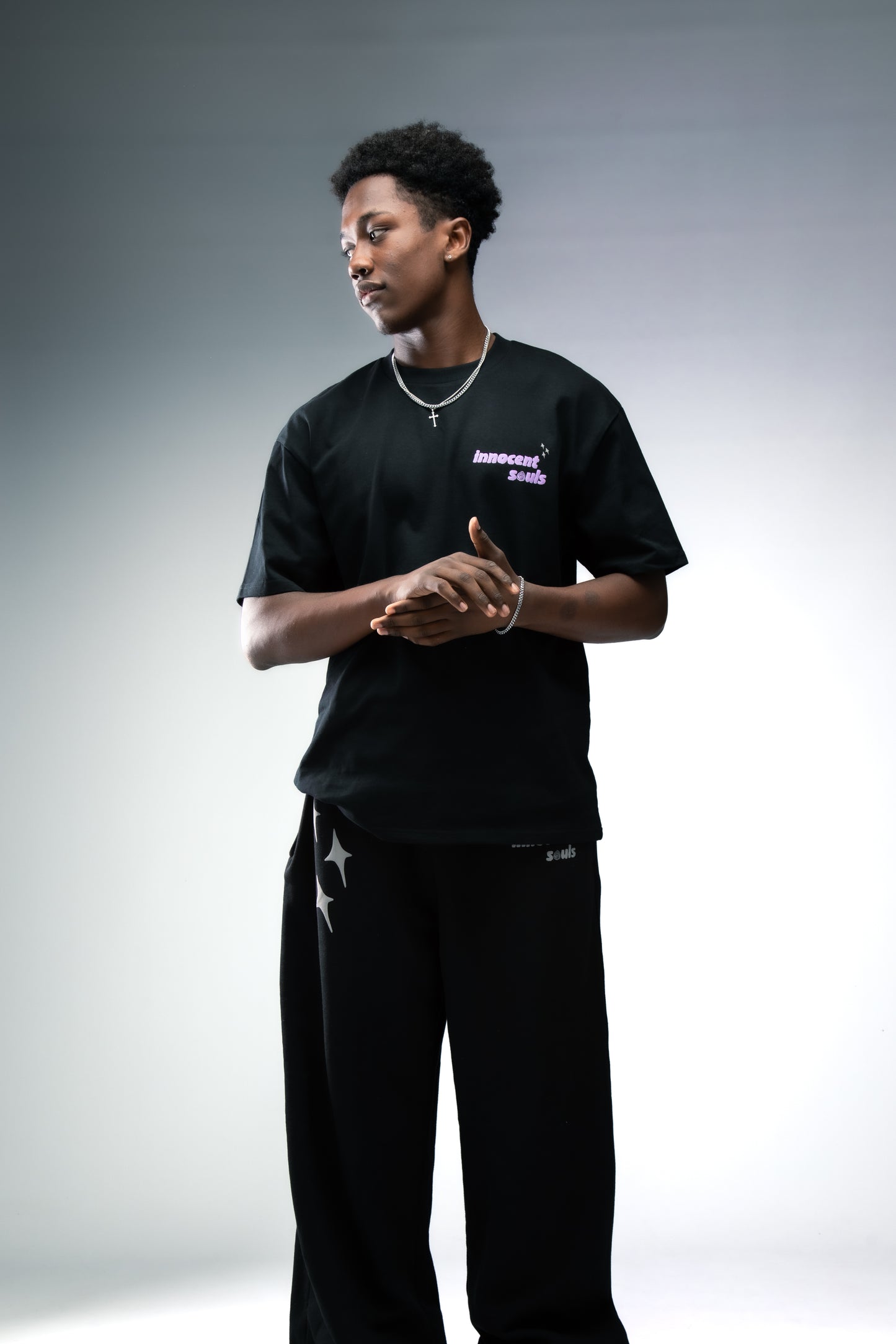 Boxy Heavyweight Basic T Black